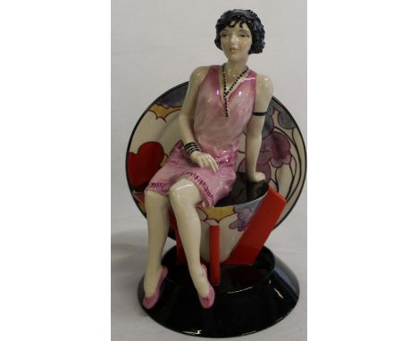 Kevin Francis / Peggy Davies china figurine of "Young Clarice Cliff", limited edition no. 356, boxed with certificate