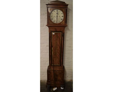 Early 20th century 8 day longcase clock by King &amp; Co Hull in a mahogany case H 203 cm Dial 28cm