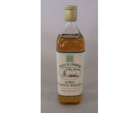Bottle of House of Commons blended Scotch whisky 75 cl 40% signed by Jeffrey Archer (b.1940)