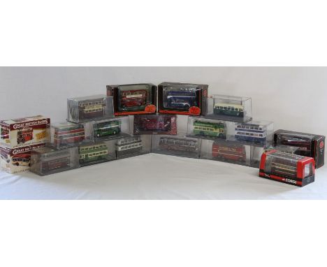 Collection of die cast buses - to include Corgi, Atlas, Original Omnibus