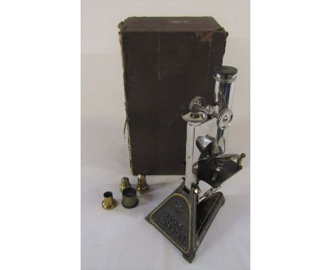 R &amp; J Beck, 68 Cornhill, London microscope in case