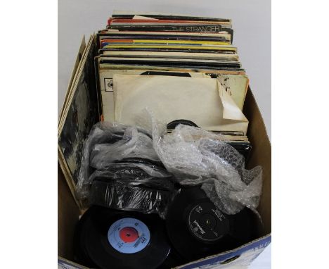 Mixed vinyl LP records - see photo sheet but to include Elvis Presley singles, Bob Dylan, Rolling Stones