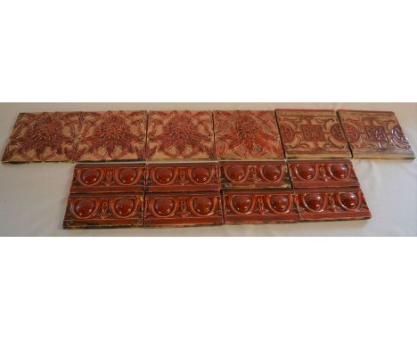 14 Minton &amp; Hollins ceramic tiles