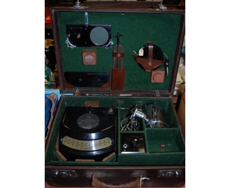 A Cambridge Instruments Co Ltd spot galvanometer, and accessories, cased