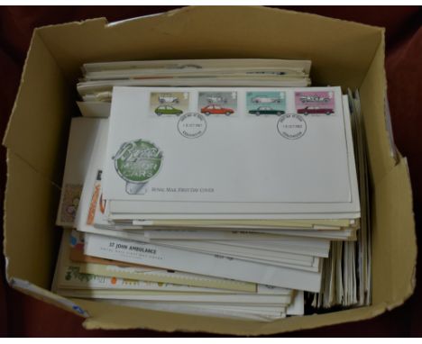 Great Britain First Day Covers in a box (300+) cheap!