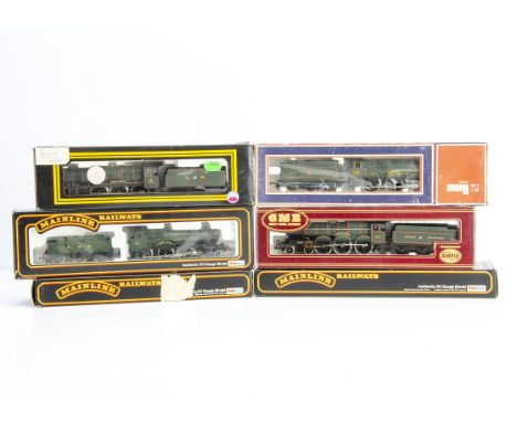 OO Gauge GWR Steam Locomotives and Tenders, six boxed examples, Dapol D103 County of Chester 1011, Lima 5103W King George V 6