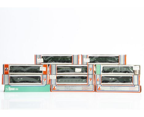 Lima N Gauge BR Southern and Southern Railway Coaches, a boxed group of boxed coaches all in green livery comprises, 320352 (