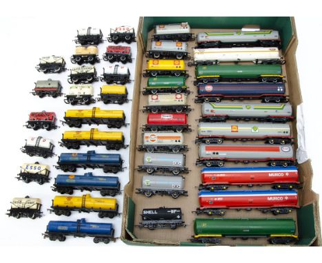 Hornby (Margate) and Tri-ang OO Gauge Tank Wagons,  an unboxed collection of various tank wagons by Hornby, Tri-ang and simil