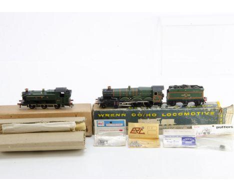Graham Farish and Wrenn 00 Gauge GWR Locomotives, GF GWR green 0-6-0 Pannier Tank, VG, smokebox handrail loose, Wrenn 2221 BR