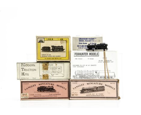 N Gauge Locomotive Body kits, Graham Hughes N Gauge BR Class A-5 whitemetal Locomotive body kit, D&amp;M LNER J39 and Foxhunt