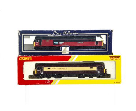 OO Gauge Hornby (China) Northern Belle Locomotive and Lima Diesel Locomotive, two boxed diesel examples R3153 Class 47 Pullma