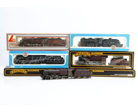 OO Gauge LMS Steam Locomotives and Tenders, four boxed examples Mainline 37046 Jubilee Class Glorious 5719, 37061 Jubilee Cla