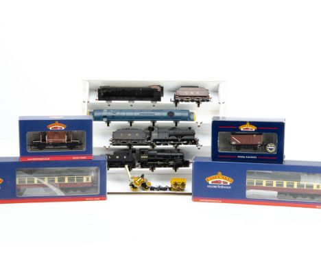 Bachmann 00 Gauge LMS Locomotives and Spare Bodies and crimson and cream Autocoaches and wagons, unboxed LMS black Fowler 4F 