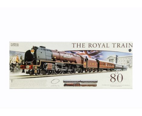 Hornby for Marks and Spencer 00 Gauge R1091 The Royal Train Set ER 80 April 2006 Edition, comprising LMS crimson 6233 'Duches