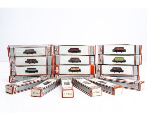 Lima N Gauge Private Owner Wagons, a boxed collection of open wagons, comprises 32 0607 JK Harrison &amp; Co (8), 32 0609 Pin