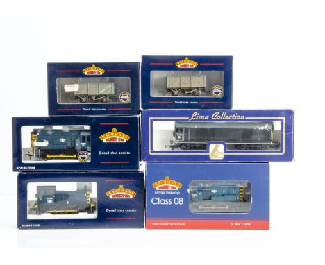 OO Gauge Diesel Locomotives and Goods Wagons, a boxed collection includes Lima 204881A7 Class 20 188 in Waterman Railways liv