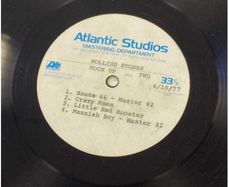 THE ROLLING STONES - ATLANTIC STUDIOS ACETATE LP (WITH PROPOSED TRACKS FOR 'EL MACAMBO' SIDE LOVE YOU LIVE). Another fantasti