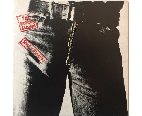 THE ROLLING STONES - STICKY FINGERS LP (GATEFOLD ORIGINAL UK PRESSING). Scarcely seen original UK gatefold edition of the cla