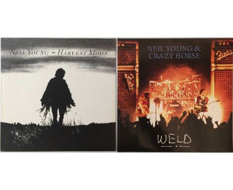 NEIL YOUNG - WELD &amp; HARVEST MOON LPs (ORIGINAL UK/EU PRESSINGS). Excellent pack of these 2 x quickly deleted 90s LPs from