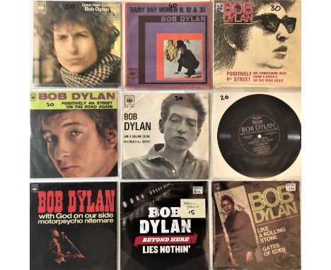 A superb collection of 22 7"/ EPs by Bob Dylan. All European pressings. Titles include Great Mew Sounds Of Bob Dylan Vol. 2 (