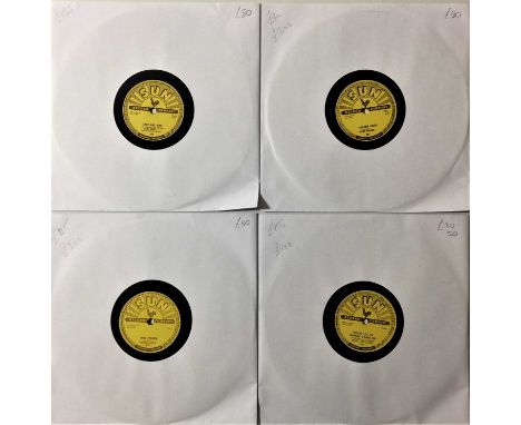 A quality pack of 4 10" 78s on the Sun records label. Artists/ titles include Slim Rhodes - Take And Give/ Do What I Do (SUN 