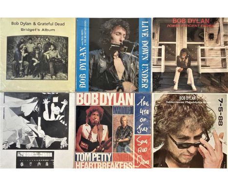 A curious collection of 23 LPs. All private releases relating to Bob Dylan, will include, demo's, live material, outtakes etc