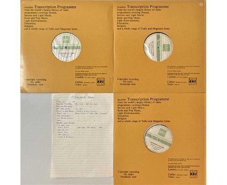 THE ROLLING STONES/ELTON JOHN - THE STONES AT THE BEEB LPs (ORIGINAL BBC TRANSCRIPTION SERVICES - CN 4704/S). Fantastic to se