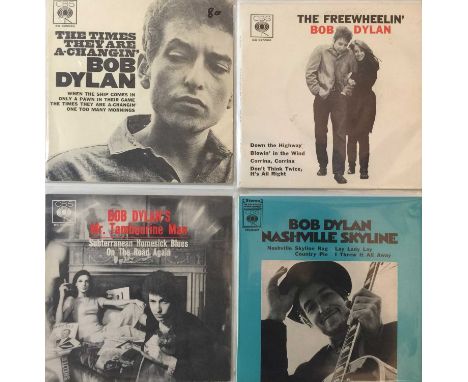 A superb collectors pack of 4 7" singles/ EPs by Bob Dylan, all Australian pressings. Titles include The Times They Are A-Cha