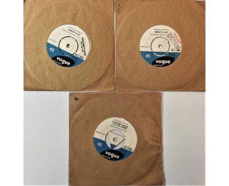 VOGUE 7" - R&amp;B/SOUL/DOO-WOP RARITIES. Wicked pack of 3 x scarce original UK Vogue 7" releases. Titles are Shirley &amp; L