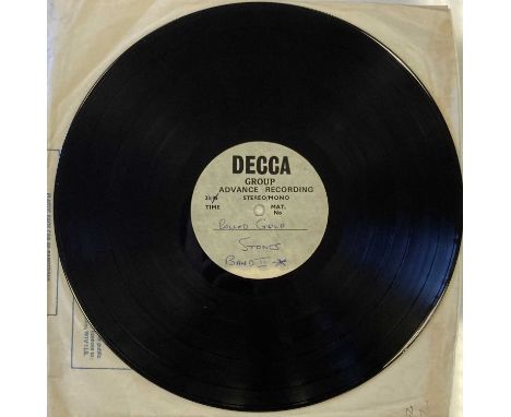 THE ROLLING STONES - ROLLED GOLD 10" ACETATE RECORDING (DIFFERENTLY SEQUENCED TRACKS). Super scarce original UK Decca 'Group 