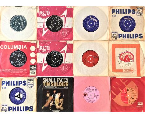 60s/70s 7" COLLECTION (WITH PSYCH/BEAT/MOD RARITIES). Mega collection of around 62x 7" loaded with rarities. Artists/titles i
