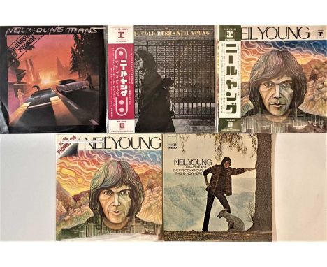 NEIL YOUNG - OVERSEAS PRESSING LPs. Terrific pack of 5 x hard to source overseas pressing LPs from Neil Young. Titles are Nei