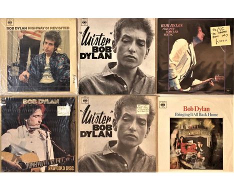 A wonderful collection of 12 LPs by Bob Dylan, all intriguing overseas/ privately released pressings. Titles include 1960-197