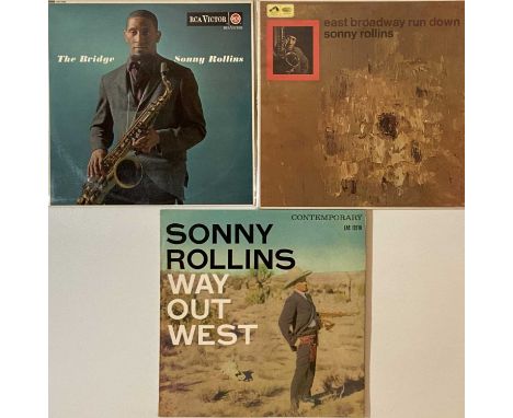 SONNY ROLLINS - UK PRESSING LPs. Terrific pack of 3 x original UK pressing LPs from Sonny Rollins. Titles are Way Out West (C