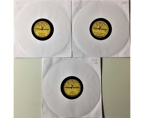 A rockin' pack of 3 78s by Jerry Lee Lewis on Sun records. Titles include Great Balls Of Fire/ You WIn Again (SUN 281, 1957 U