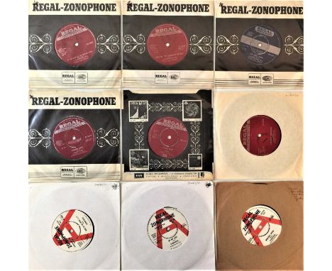 REGAL ZONOPHONE - 7" COLLECTION. Expert collection of 16 x 7" on Regal Zonophone including demos. Artists/titles are Tyrannos