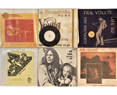 NEIL YOUNG - PRIVATE LPs. Cool fan pack of 9 x privately released fan LPs including early rarities. Titles are Boulder, Color