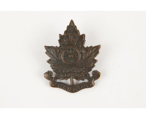 A WWI CEF cap badge of the 3rd Divisional Ammunition Column, by Birks, GC £60-80 