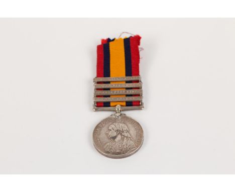 QSA, 4 clasps CC, OFS, SA01, SA02 (6603 Pte J W Smethurst, R Lanc Regt), NVF, (last two clasps with unofficial rivets). £80-1