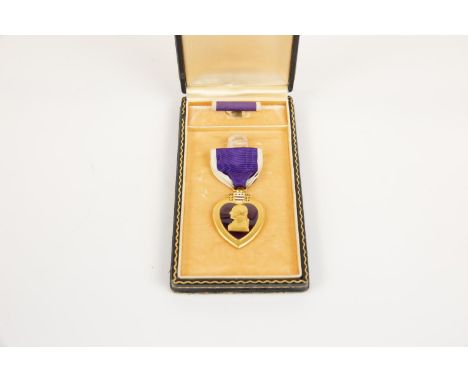 USA Purple Heart award in original case with riband brooch, (impressed Ralph B. Clayton), GVF, with an extensive file of phot
