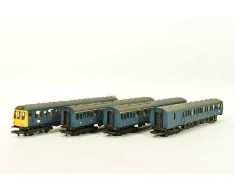 AN UNBOXED LIMA OO GAUGE CLASS 117/2 FOUR CAR D.M.U. SET, comprising power car No.W51334 (L205136), dummy power car No.W51332