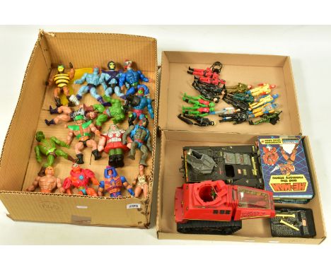A QUANTITY OF UNBOXED AND ASSORTED 1980'S MATTEL MASTERS OF THE UNIVERSE FIGURES, to include He-Man, Skeletor, Beastman, Ram 
