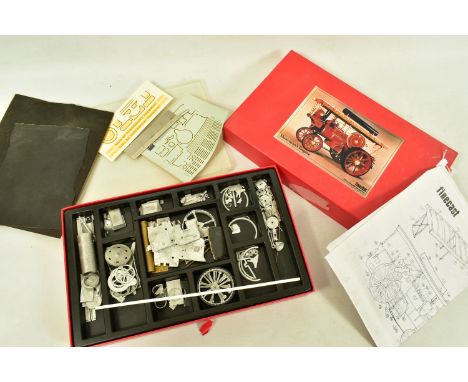 A BOXED WILLS FINECAST 3/8   SCALE WHITE METAL KIT, gauge 1 Showman's Engine, ref TE3,  parts not checked, no roof present in