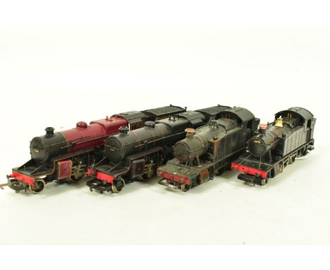 FOUR BOXED LIMA OO GAUGE LOCOMOTIVES, 2 x Crab class No.13000, L.M.S. maroon livery (L205119) and No.42700, B.R. lined black 