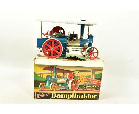 A BOXED WILESCO DAMPFTRAKTOR MODEL LIVE STEAM ROLLER,   Old Smokey  , No.D40, all parts present, with wear to various parts, 