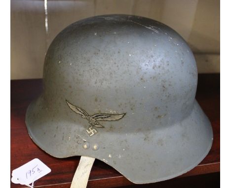 A World War II German helmet