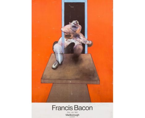 δ Francis Bacon (1909-1992)Poster for the Marlborough Gallery, May-July 1985Offset lithograph printed in colours, 1985, signe