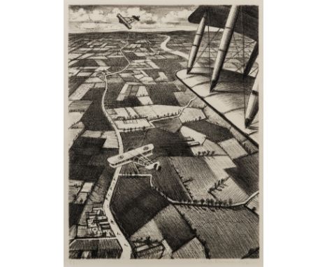 ** Christopher Richard Wynne Nevinson (1889-1946)In the Air, from the series 'Britain's Efforts and Ideals: Making Aircraft' 