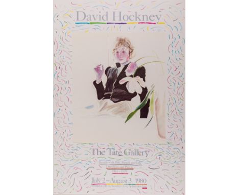 δ David Hockney (b. 1937) after. David Hockney: Travels with Pen, Pencil and Ink Poster (Baggot 48)Offset lithograph printed 