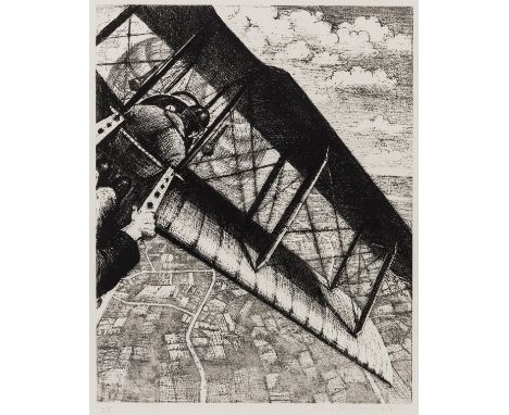 ** Christopher Richard Wynne Nevinson (1889-1946)Banking at 4,000 Feet, from the series 'Britain's Efforts and Ideals: Making